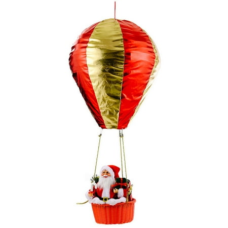 

Jmntiy Christmas Decoration Santa Claus Hot Air Christmas Mall Hotel Atmosphere Ceiling DecorationBalloons