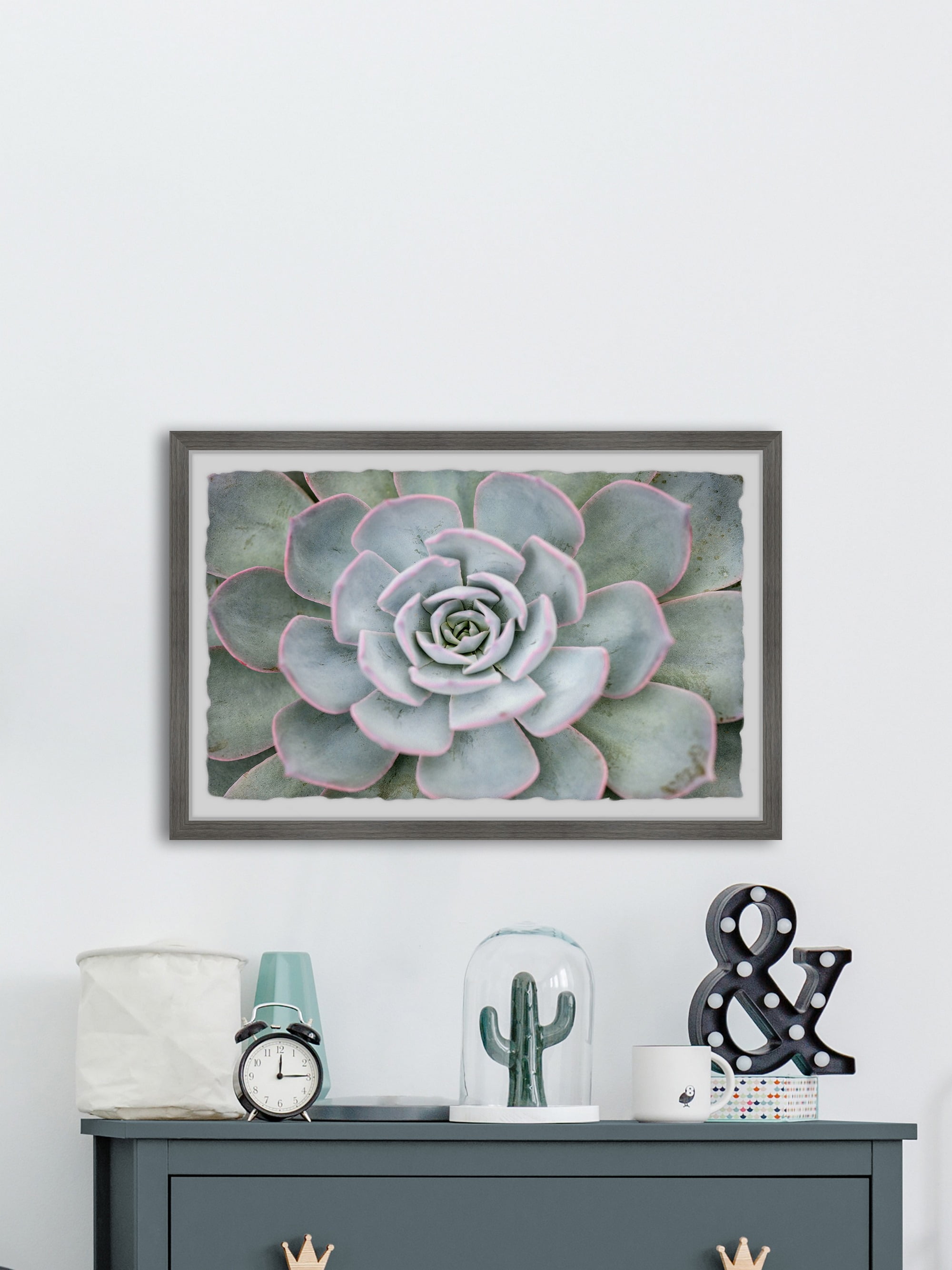 Marmont Hill Pink Edges Framed Wall Art, 16" x 24"
