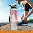 thumbnail image 6 of BZSMCE Sport Bottle Pink Fox with Glowing Eyes Outdoor sports Water Bottle Size: 10.4x3in, 6 of 7