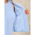 thumbnail image 5 of DARING DIVA Women's 2 Piece Suit Sleeveless Dress and Crop Blazer XS Light Blue, 5 of 6