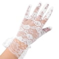 thumbnail image 4 of 2 guantes de encaje para boda con flores para niños, elegantes guantes de tul, suministros florales para boda para niños., 4 of 6