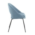 thumbnail image 3 of LumiSource Metro Chairs, Blue Noise/Black, Set Of 2 Chairs, 3 of 7