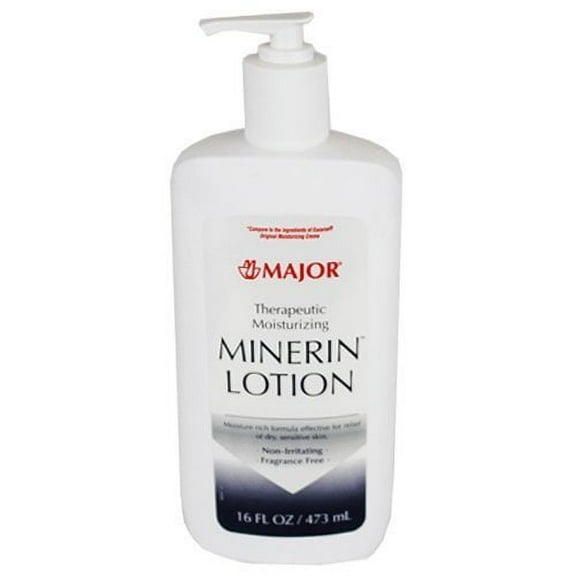 Major Therapeutic Moisturizing Minerin Pump Lotion, Fragrance Free, 16oz
