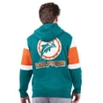 thumbnail image 2 of Men's Starter Aqua Miami Dolphins Extreme Vintage Logo Full-Zip Hoodie, 2 of 2