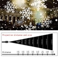 thumbnail image 4 of Morttic Christmas Snowflake Light Projector Rotating Snowfall Projector Lamp Indoor Outdoor Holiday Projector Lights for Xmas Wedding Party Garden Landscape Decorative, 4 of 5