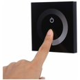 thumbnail image 5 of Light Dimmer,Fydun Dimmable LED Touch Panel Single Color Dimmer Wall Switch Controller Touch Panel LED Light Bar DC 12V-24V Quiet with(Black), 5 of 5