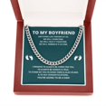 thumbnail image 5 of To My Boyfriend, Promise Necklace with Cuban Link Chain, Meaningful Message Card, Birthday Gift for Boyfriend, Expecting Dad Gift, 5 of 8
