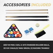 Billiards Table,7 FT Pool Table with Premium Accessories, Durable Matte-Black Finish, and Heavy Duty Legs for Modern Adult Rrec Room Family Game Room