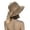 Coffee, variant on Straw Sun Hat for Women with Bow Tie Ribbon, Wide Brim UV Protection, Elegant Beach Vacation Hat, 1 Piece, One Size