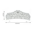 thumbnail image 3 of Elegant Crowns Crystal Silver Bridal Shinning for Rhinestone Wedding Hair Accessories for Women Wedding Supp, 3 of 9