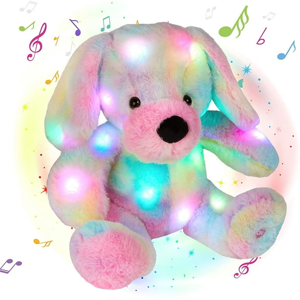 Rainbow dog stuffed animal online
