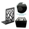 Floleo Clearance Black Metal NonSlip Bookend Bracket Heavy Book End