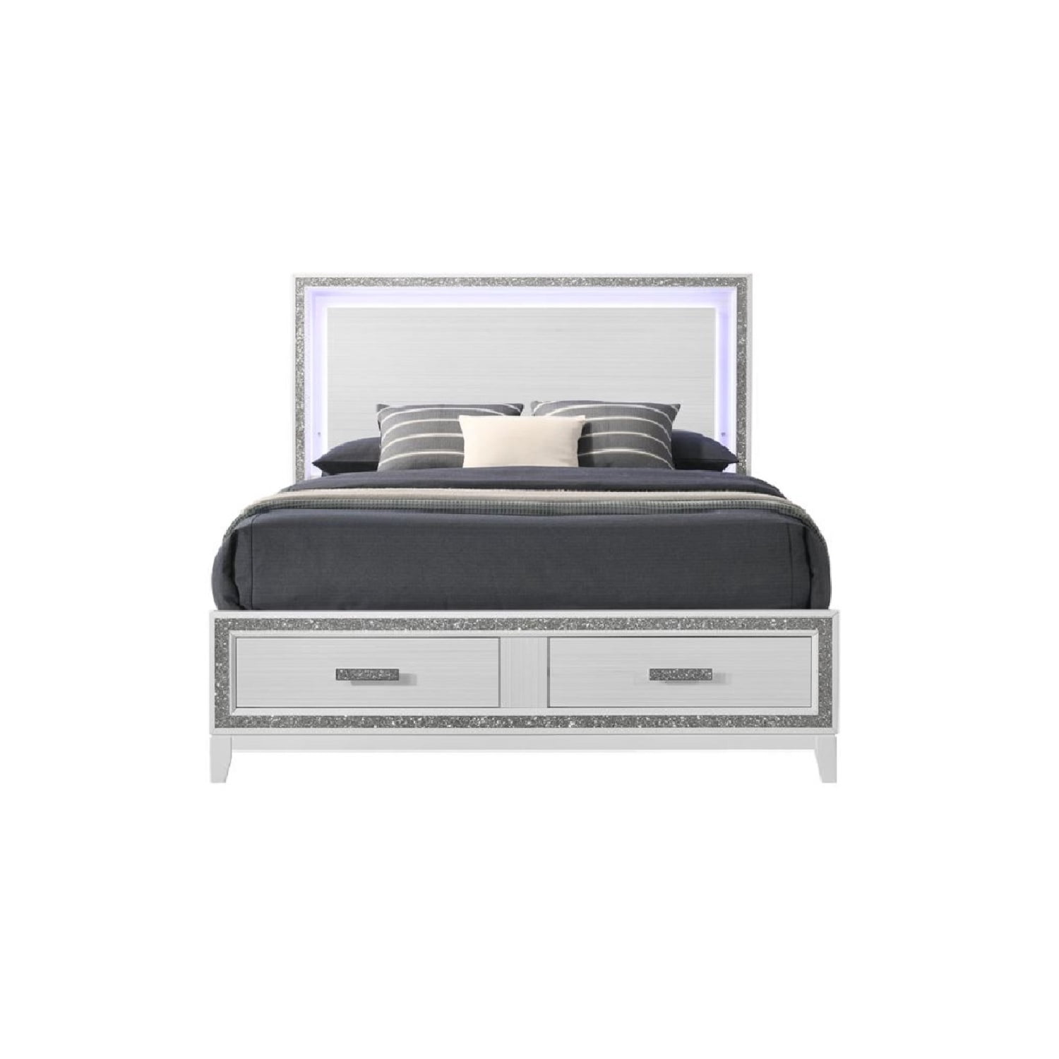 ACME Ranallo Ek Wall Bed, Beige Linen & Natural Finish