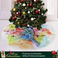 thumbnail image 6 of FMSHPON Watercolor Sea Turtle Xmas Christmas Tree Skirt Stand Mat for Holiday Party Decoration Indoor Outdoor 48 inches, 6 of 6
