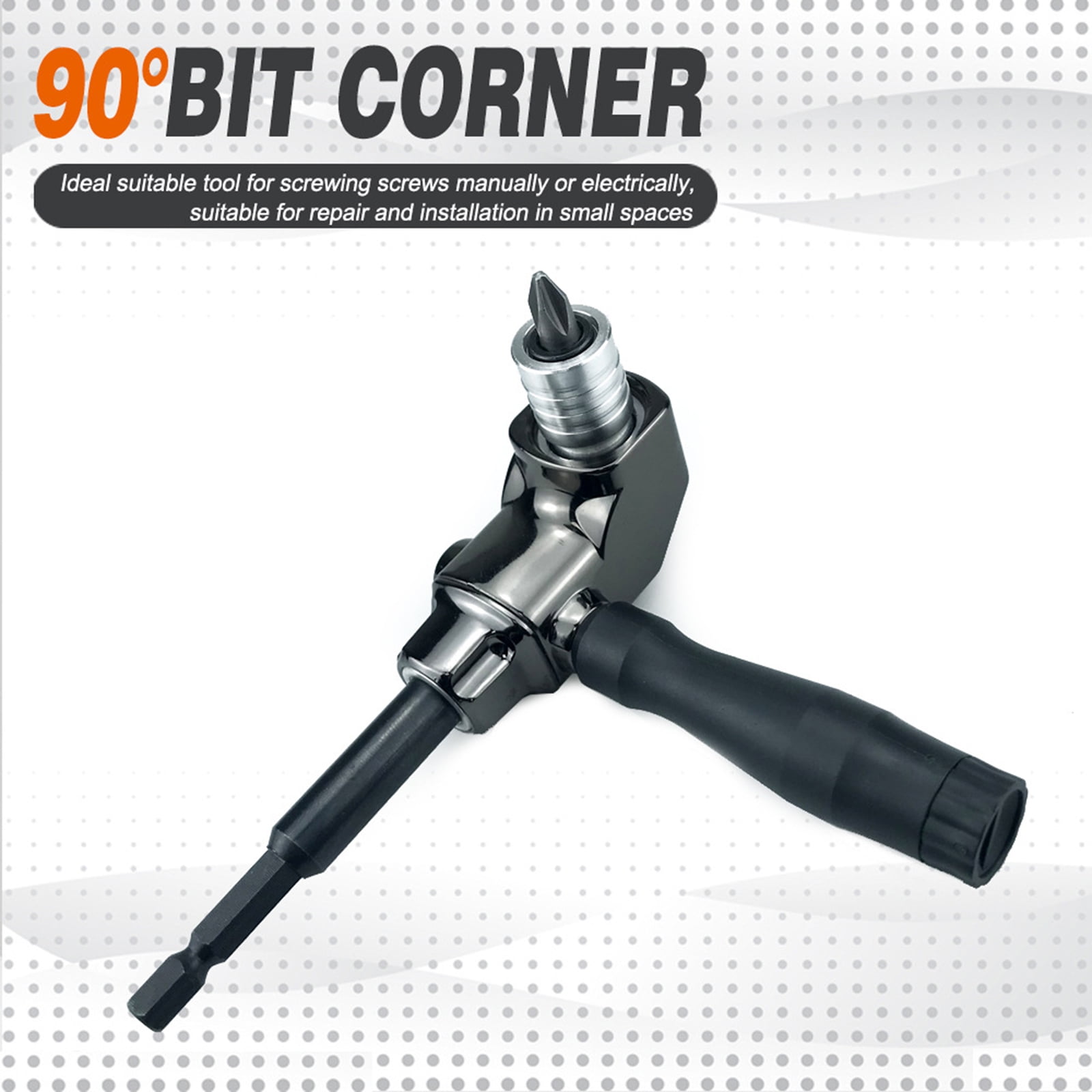 Self-Locking 90 Degree Screwdriver Holder Drive Bit Extension Electric Screw Driver Driver Tools