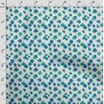 thumbnail image 3 of Soimoi Floral Printed, Poly Canvas Fabric, Decor Sewing Fabric by The Yard 56 Inch Wide,Decorative Fabric for Curtains Tote Bags, Light Green & Blue, 3 of 5