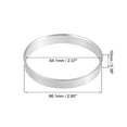 thumbnail image 5 of Unique Bargains 2pcs OD 66.1mm to ID 64.1mm Aluminium Alloy Car Auto Hub Centric Rings Wheel Bore Center Spacer, 5 of 7