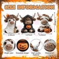 thumbnail image 3 of 3 PCS Highland Cow Figurines, Halloween Resin Highland Cow Statue Farmhouse Christmas Desktop Decorations, Calf Lovers Creative Xmas Decorations, Garden Kitchen Mantle Display Gift, 3 of 6