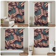 thumbnail image 6 of Independence Day Sheer Curtains 45" Long, Red Blue USA Flag Retro Patriotic Stars Stripes Light Filering Curtains, Breathable Simi Curtain Privacy Drapes for Kitchen Bathroom Small Window Treatment, 6 of 9