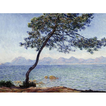 Antibes by Claude Monet, 1888 Impressionist Coast Ocean Painting Print Wall