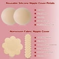 thumbnail image 2 of 5 inch Wide XL Boob Tapes, Breast Lift Tape Extreme Hold ddd with 2 Reusable Nipple Covers 10 Disposable Nipple Pasties Light Brown, 2 of 10