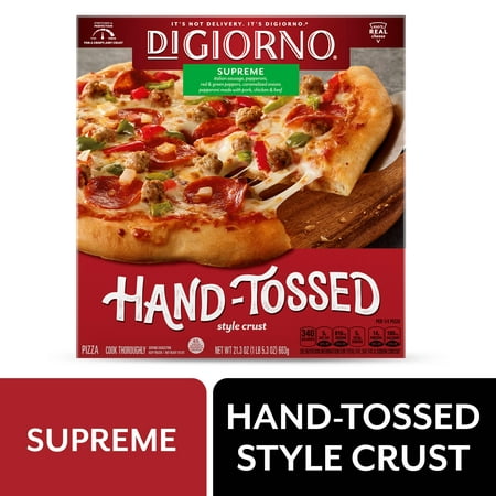 DIGIORNO Frozen Pizza - Frozen Supreme Pizza - 21.3 oz DIGIORNO Hand Tossed Style Pizza Crust 21.3 oz.