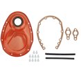 thumbnail image 2 of Kit De Cubierta De Cadena De Distribución De Repuesto Para Motores SBC 283 327 305 350 383 400, Kit De Pernos De Sellado De Junta De Cubierta De Cadena De Distribución De Metal, 2 of 7