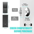 thumbnail image 7 of COBIZI Smart Lock with WiFi, Keyless Entry Door Lock with App Control, App Remote Control, Auto-Lock, Smart Deadbolt Lock, Easy Installation, IP54 Waterproof, Black, 7 of 7