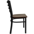 thumbnail image 4 of Bowery Hill Ladder Back Metal Dining Chair in Mahogany, 4 of 6