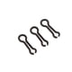 thumbnail image 3 of 100 piezas de bucles de pesca-ojos de -hacer cables de ojo-acero inoxidable- L Cola Sinker Eyes, 3 of 7