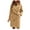 Khaki #804, variant on Bovemsi Trench Coats Women Peacoat Coat Casual Mid Long Overcoat Lapel Open Front Cardigan Outwear Woolen Fleece Winter With Belt Fall Winter Clothes L