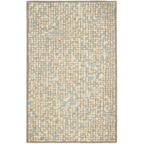 SAFAVIEH Martha Stewart Mosaic Dotted Area Rug, Hickory/Beige, 5' x 8'
