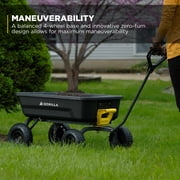 Gorilla Carts 4 Cu. ft. Poly Garden Dump Cart, 600 lbs. Capacity, 35 in. x 22 in. Bed, 10 in. Tires