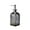 Gray, variant on Wave Pattern Dispenser Wave Pattern Glass Soap Dispenser Bottle 350ml Capacity for Hand Soap Shampoo Shower Gel, Press Type Pump Refillable Container Bathroom Kitchen Storage Glass Soap Bottle