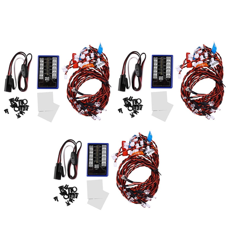 KEEDA Barra Luminosa LED Polizia Per Auto RC 1/10 1/8 1/12: Con Lampeggiante Multi-Modo, Per WPL D12, TRX4, SCX10, Tamiya - 2