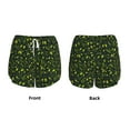 thumbnail image 4 of Disketp Green Branch Olive Print Women's Shorts Workout Shorts for Athletic Gym Running Shorts with Phone Pockets Large, 4 of 8