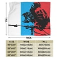 thumbnail image 3 of ZICANCN Russia Russian Flag Anti-Pilling Flannel Bed Throw Blankets - Couch-Ultra-Soft Micro Fleece Sofa Bed Camping Travel Blanket for Adults 60"x50", 3 of 8