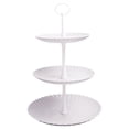 thumbnail image 1 of European Three Layer Fruit Tray Cake Rack Fruit Layered Tray Multifunctional Bird Feeder Wooden Fruit for Kitchen Counter Wire Storage Tall Wire Key Bowl 14mm Glass Bowl L E Glass Banana Stand with, 1 of 4