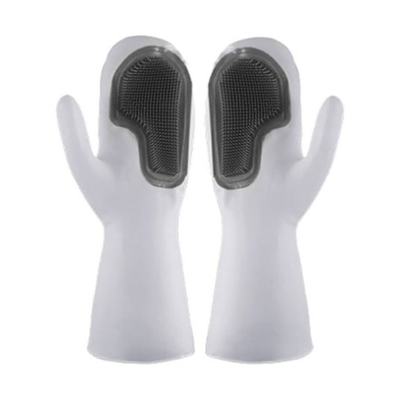 Silicone Dishwashing Gloves - Food Grade, Heat-Resistant & Multi-Purpose - for Kitchen, Dishwashing & Pet Bathing