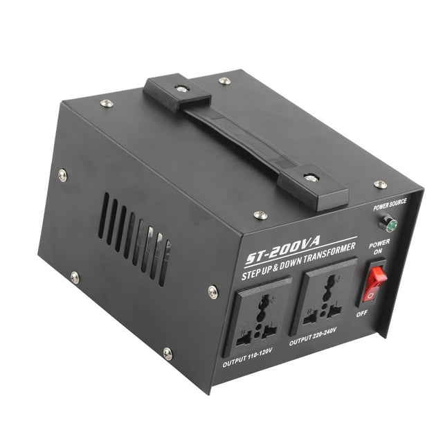 Power Supply, One-Button Voltage Converter, US Plug 200W Low Noise For Home Industry