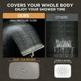 thumbnail image 2 of Veken Wide Brushed Nickel Rain Shower Head with Handheld, High Pressure Rainfall Showerhead Combo with Arm for Bathroom Accessories, Home Decor, Detachable Dual Shower with Multi Modes Handheld Spray, 2 of 4
