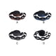 thumbnail image 2 of Eigraketly 2 piezas de correa de nailon para hamaca, plegable, fuerte capacidad de carga, 5 anillos ajustables, coloridas correas para acampar al carpas Naranja, 2 of 6