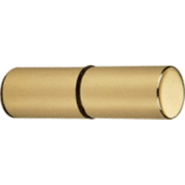 CRL Cylinder Style Brass Finish BacktoBack Shower Door Knob, Brass By