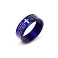 thumbnail image 1 of Anillo Vintage para hombre de diseño Simple para viajar, senderismo, boda portátil, anillos de acero inoxidable, joyería decorativa, regalo de Ropa, zapatos y accesorios Miscelánea Azul siete Minnieouse AP014448-16, 1 of 6