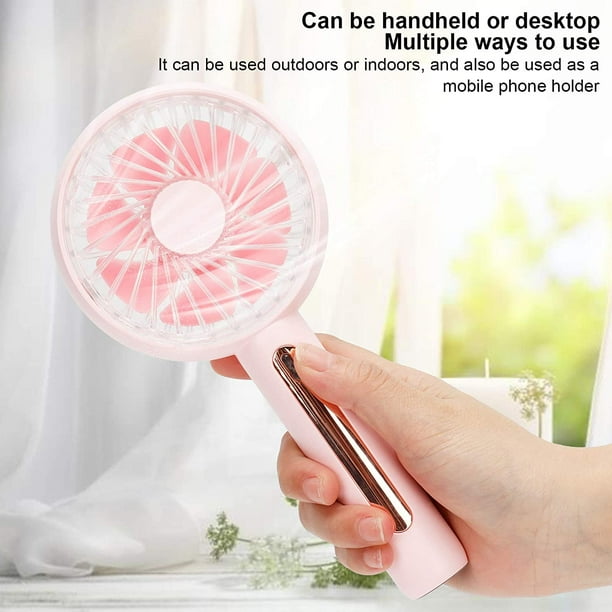 Mini Electric Fan Small Hand Held Cooling Fan Quiet Low Decibel