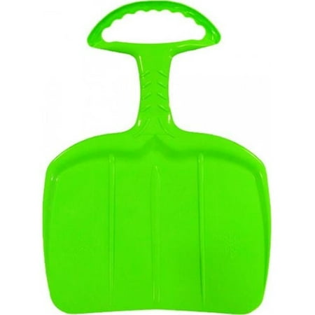 Green Shovel Snow Sled with Handle for Adults - 0.8 x 19.1 x 25.8 in.