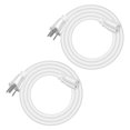 thumbnail image 1 of DEWENWILS Rallonge Extérieure 72 Pouces, Câble d'Alimentation Étanche 14/3 SJTW pour Usage Intérieur Extérieur, Cordon d'Alimentation Robuste à 3 Broches pour Lumière de Vacances, Blanc, Certifié ETL, Lot de 2, 1 of 7