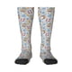 thumbnail image 1 of Fotbe Summer Time With Gnome Calcetas Divertidas Estampadas para Hombre y Mujer, Calcetas de Algodón hasta la Rodilla para Caminar, Correr, Enfermería y Embarazo, 1 of 6
