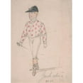 thumbnail image 2 of John Leech 11x14 Black Ornate Wood Framed Double Matted Museum Art Print Titled: Caricature of the County Yorkshire, 2 of 5