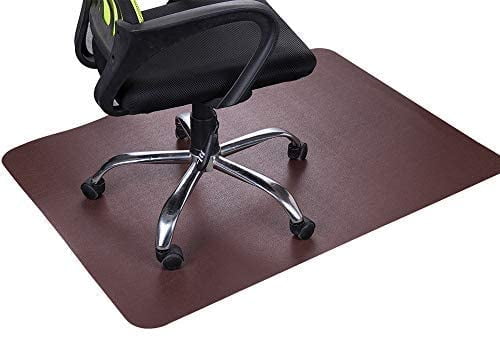 Best Protector of Hardwood Floor and Under Computer Desk and Tables Not for Carpets Lesonic Polyethene 47x35 Inch Rectangle Non-Toxic Non-Slip Office Chair Mat No Odor and BPA Durable Plastic Floor Cover